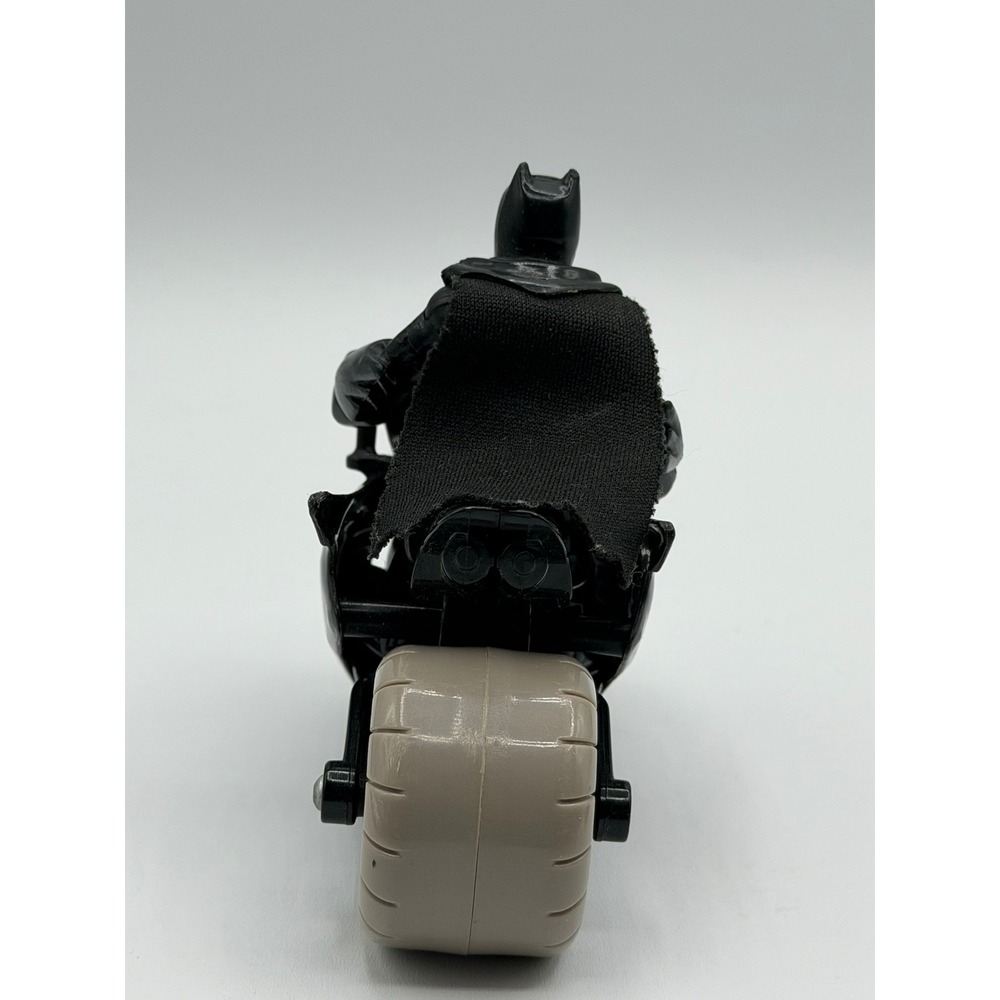 Batman Action Figure with Batcycle Motorcycle Toy DC Comics Black 4 Inch - Picture 5 of 16